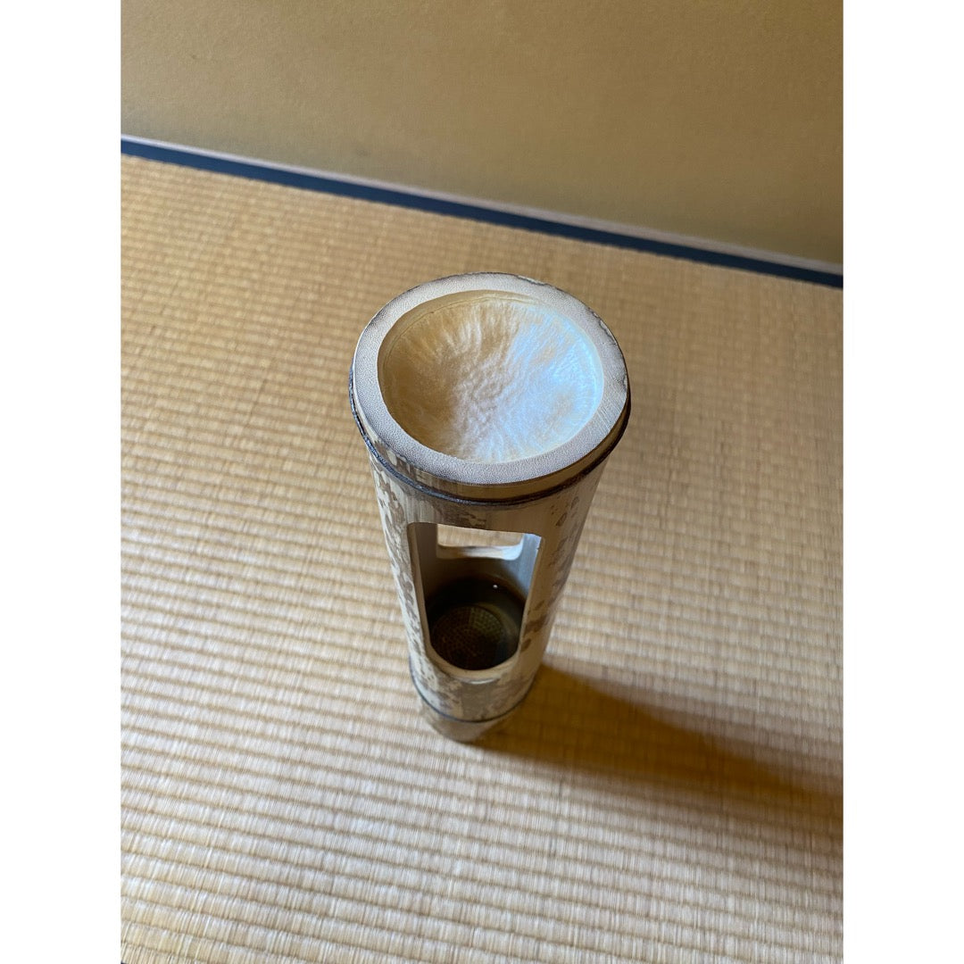 Bamboo flower vase, Sesame bamboo