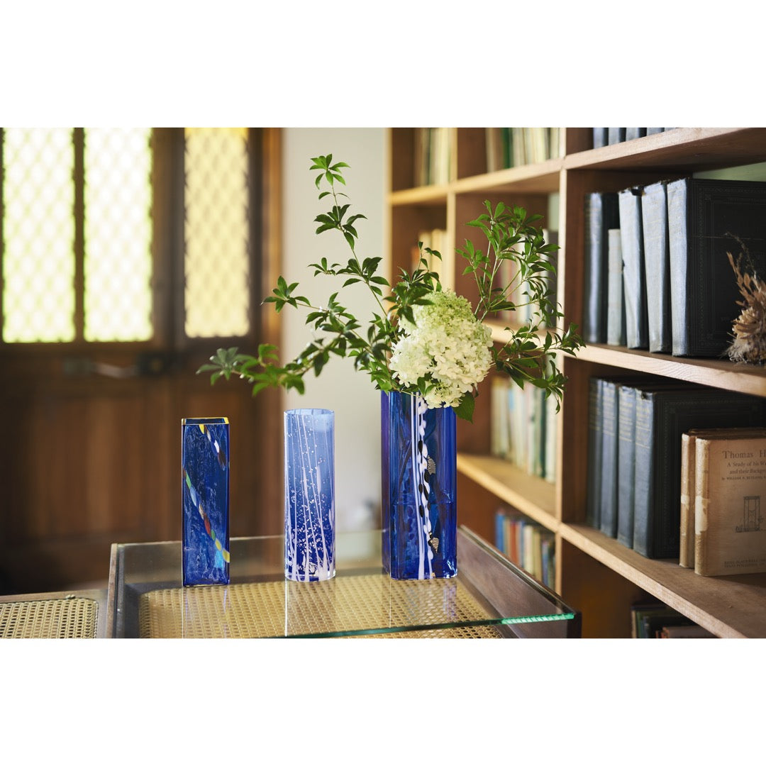 Glass Square Blue