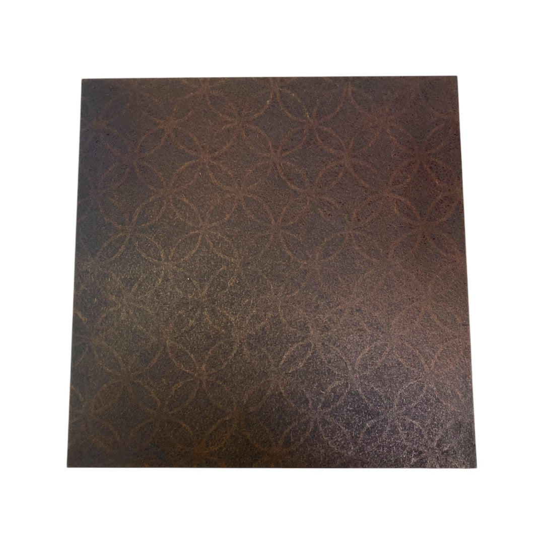 Metal molded water-resistant paper mat Cloisonne