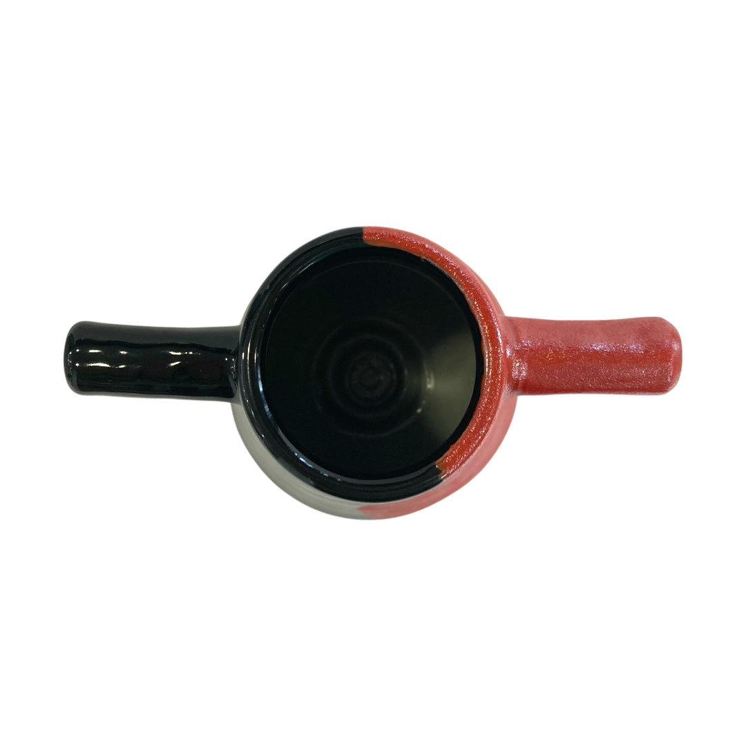 Four-handed red and black