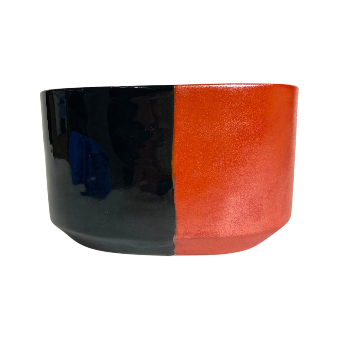 Vermilion and black