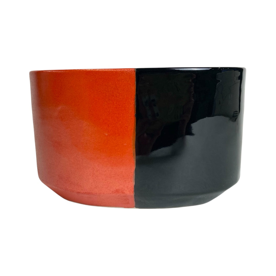 Vermilion and black