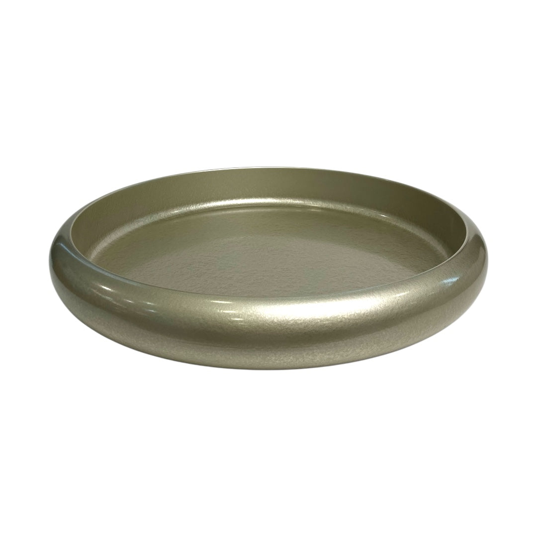 Silver round water basin