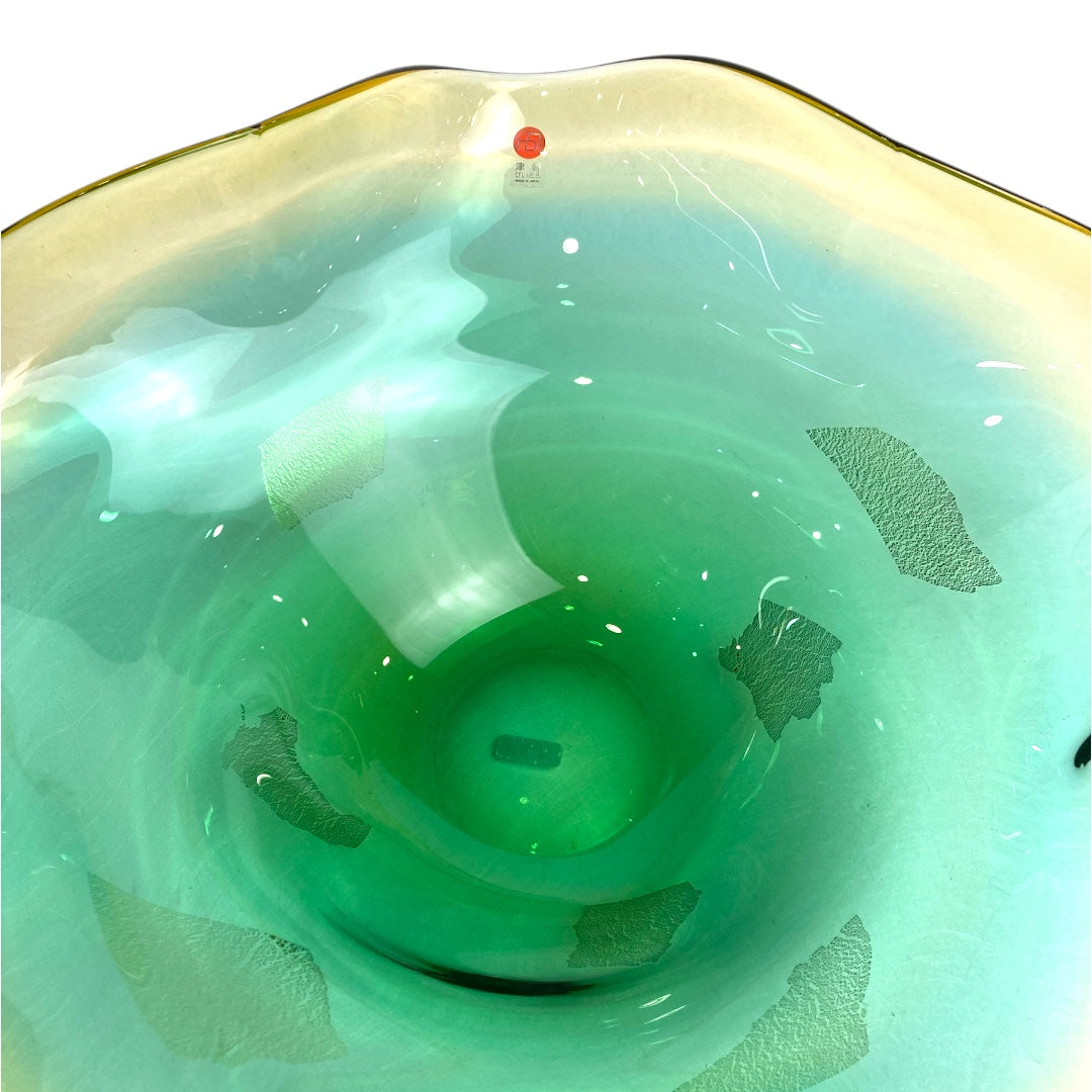 Glass Water Basin Gold Style
