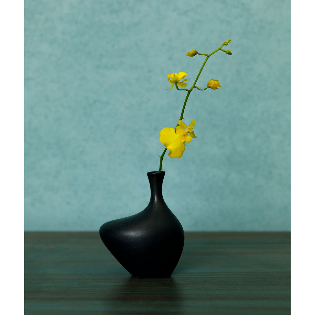 Riso Kiln single vase littles "Wind" (blue/white)
