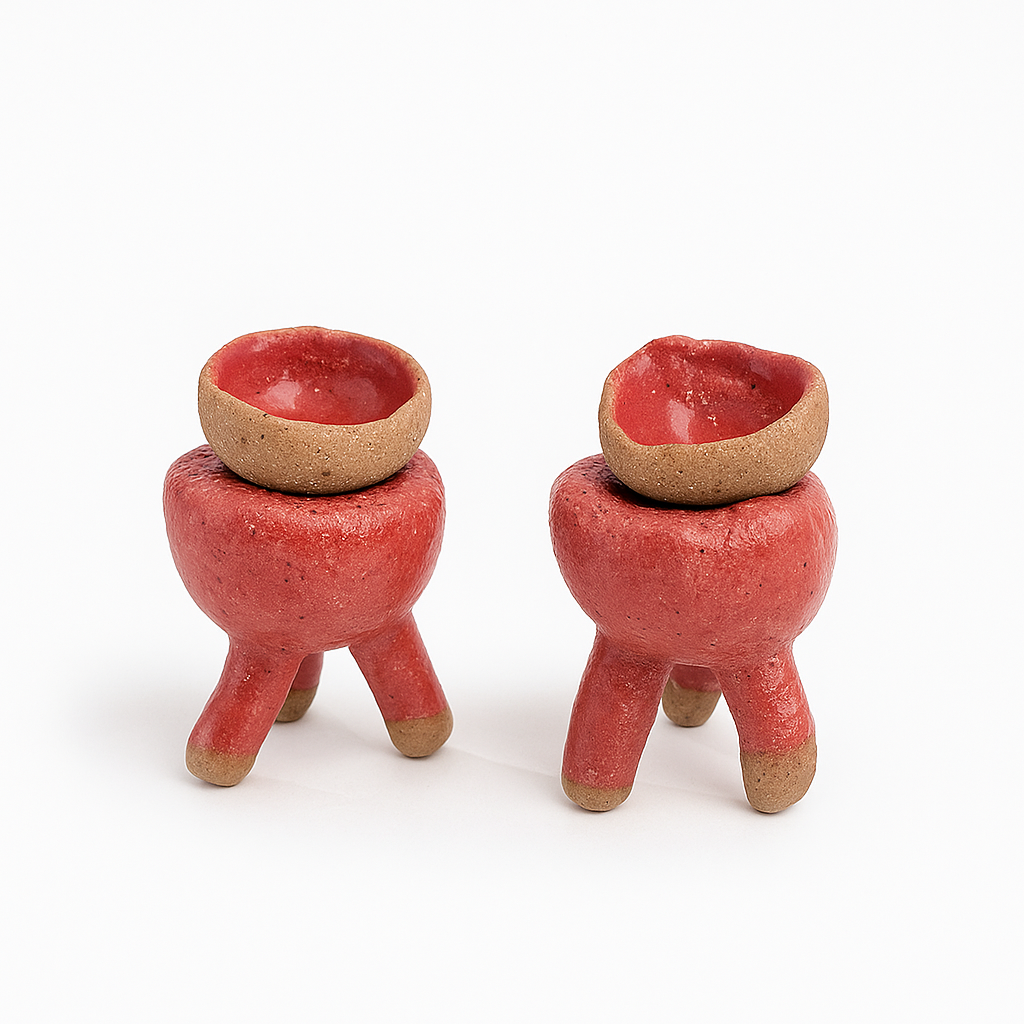 Miniature 3-legged set (red)