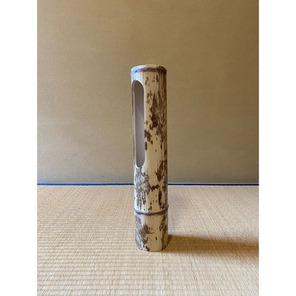 竹の花筒　胡麻竹