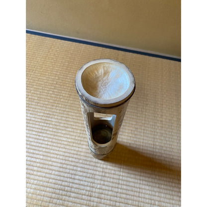 竹の花筒　胡麻竹
