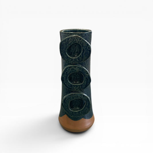 Kiln-changed navy blue