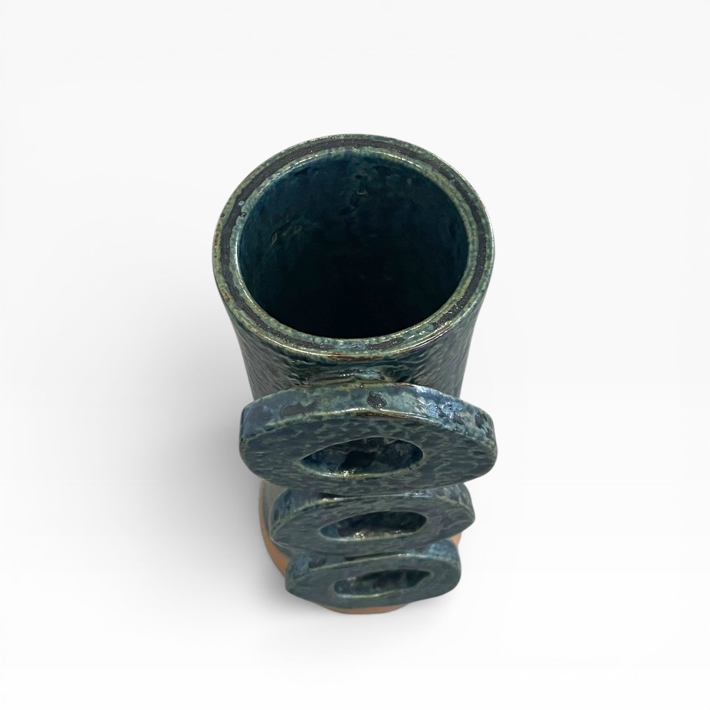 Kiln-changed navy blue
