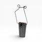 Charcoal, hanging flower arrangement