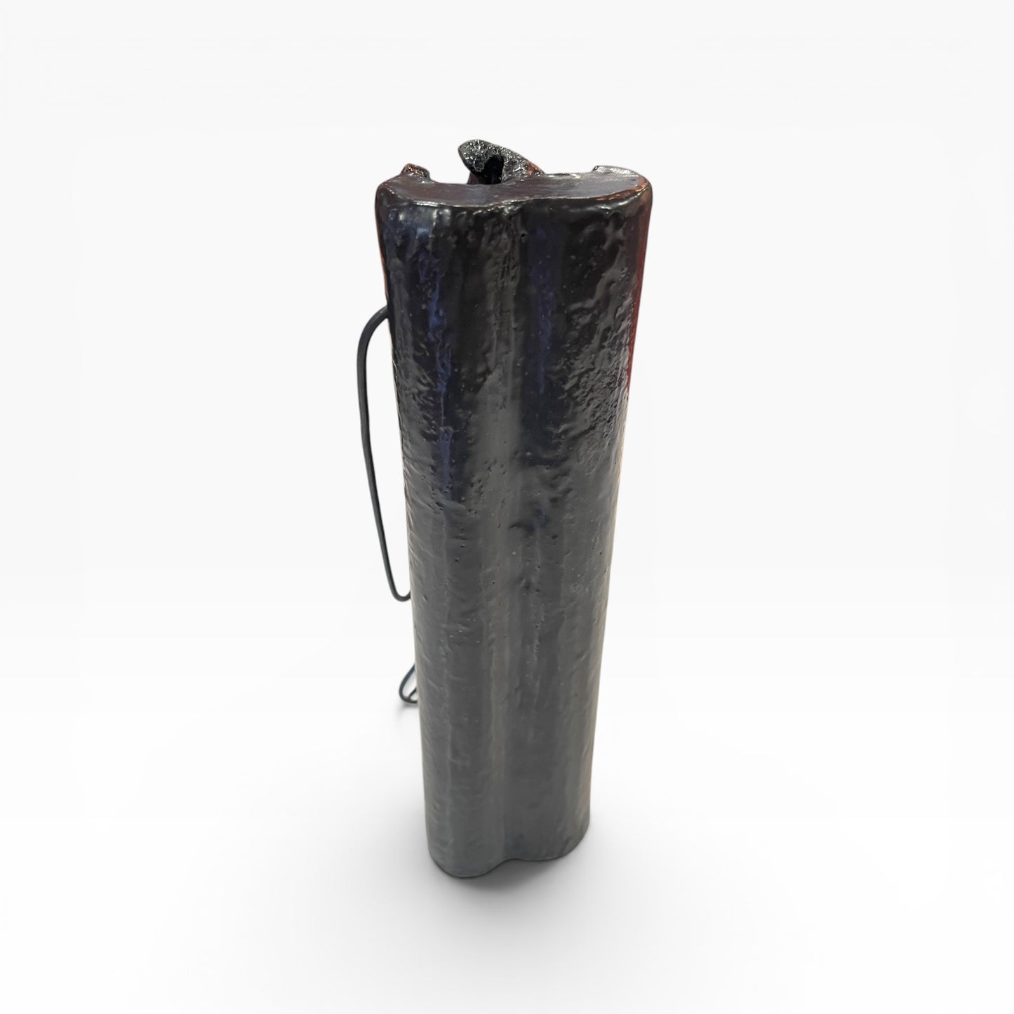 Charcoal, hanging flower arrangement