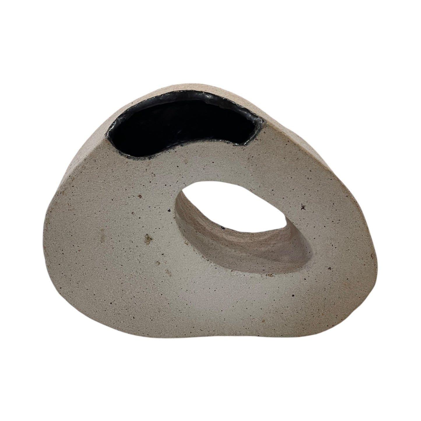 Sogetsu Pottery Unique Kabuto Helmet with Oribe Stand