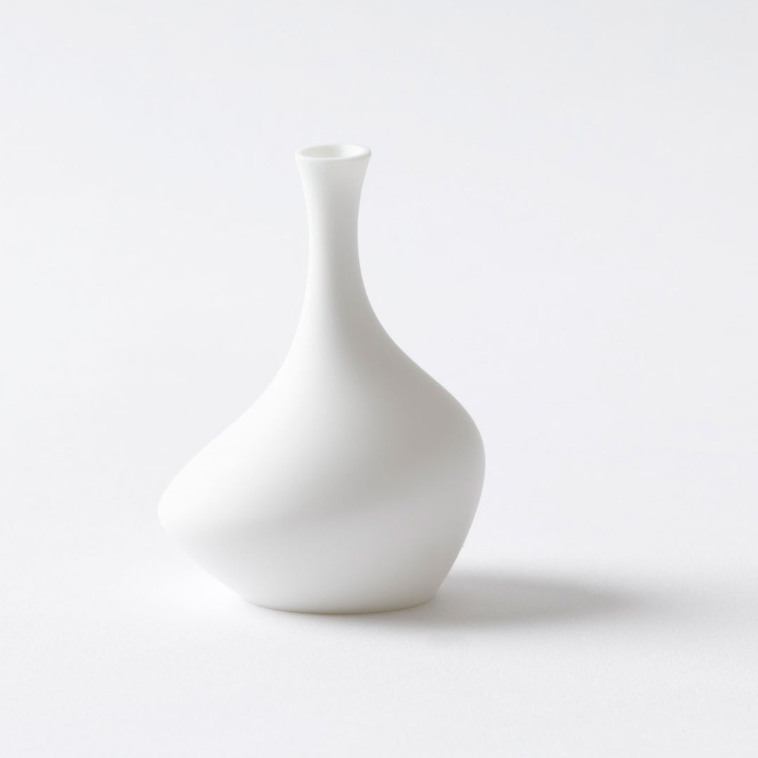 Riso Kiln single flower vase littles ``An'' (blue/white)