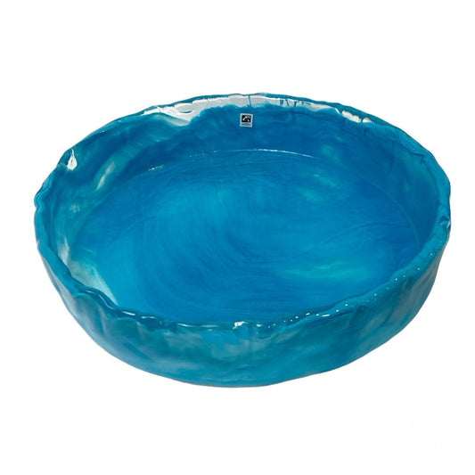 Round glass water basin