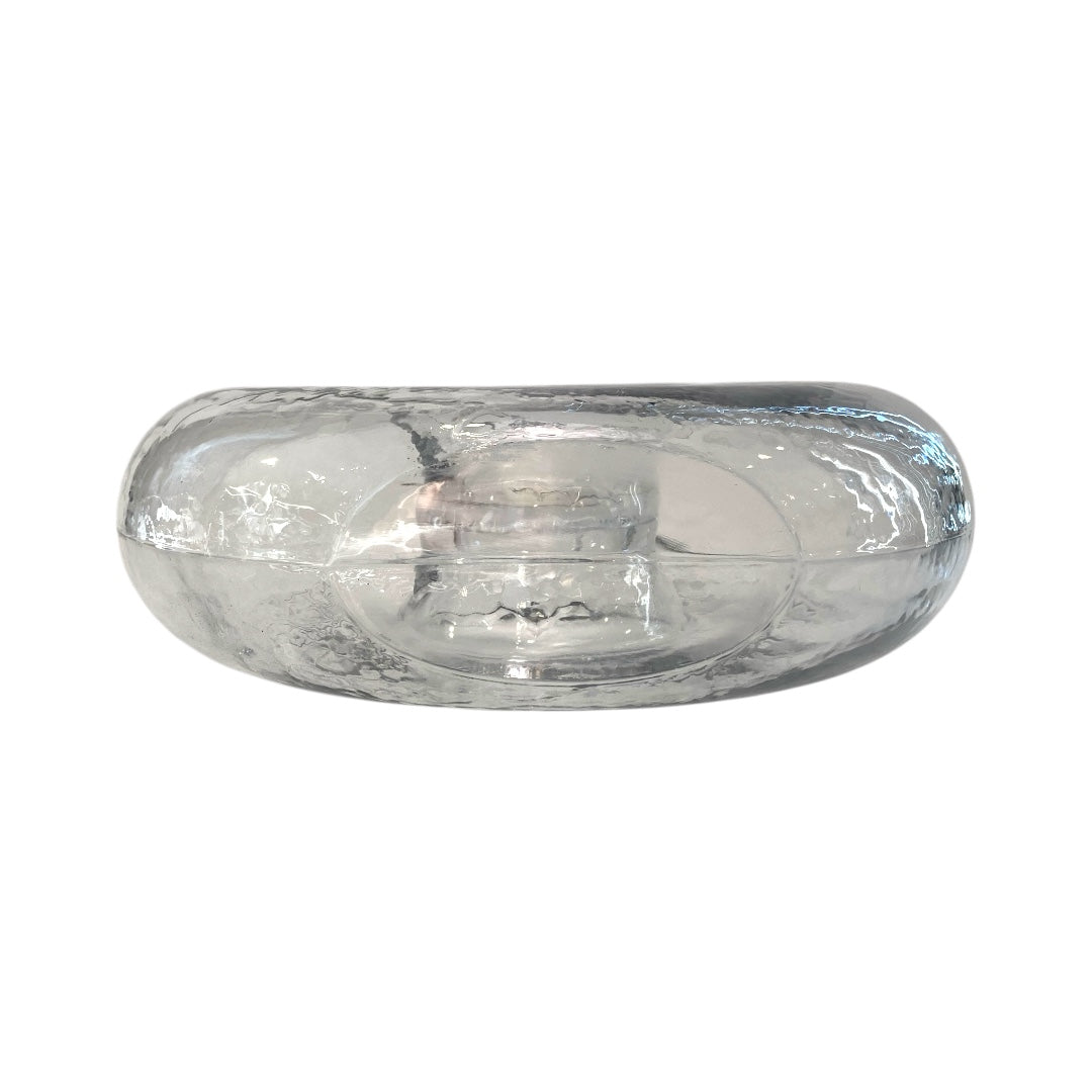 Round glass water basin