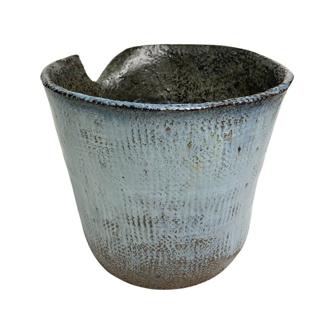 【新作】草月陶房一点もの　白(桶)