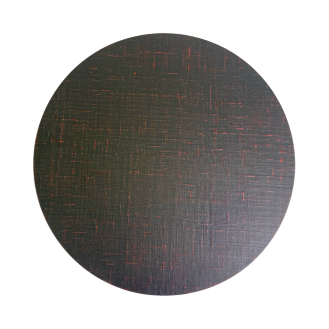 敷板　漆マット　丸