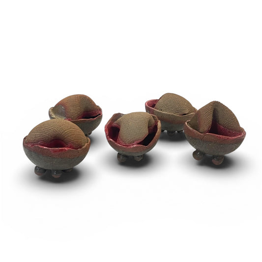 迷你雕塑套装红米色