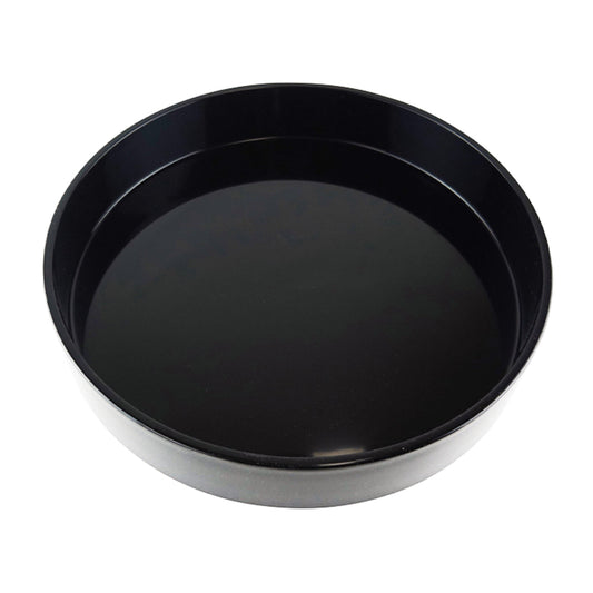 基本丸水盤（プラスチック）黒