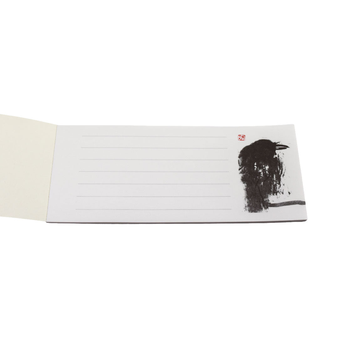 One-stroke paper Hiroshi Teshigahara "Crow"