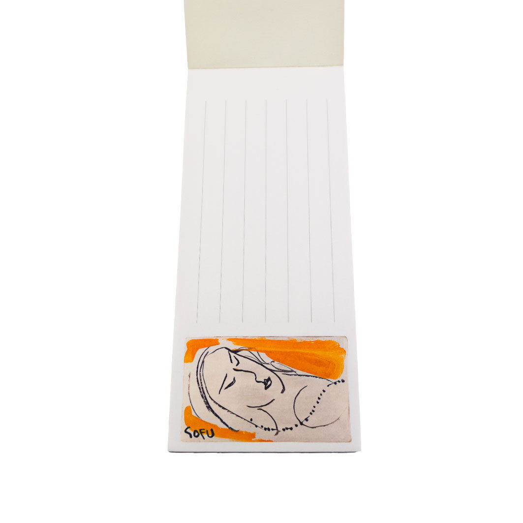 One-stroke paper, Sofu Teshigahara "Sleeping Woman"